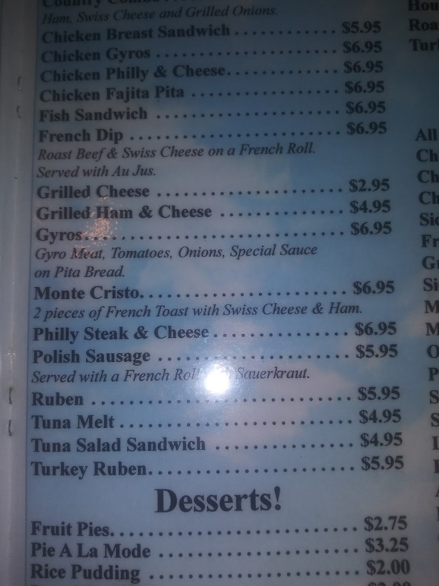 Big Sky Diner Menu - Image 4